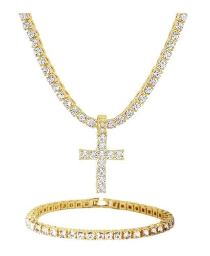 TN001 Cross Pendant with Bracelet