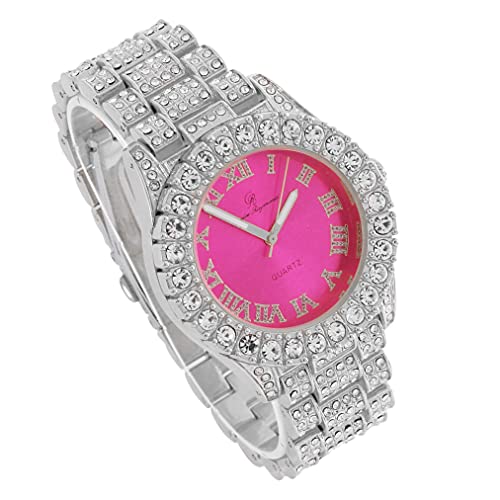 ST10327 LA(Silver-Hot Pink)