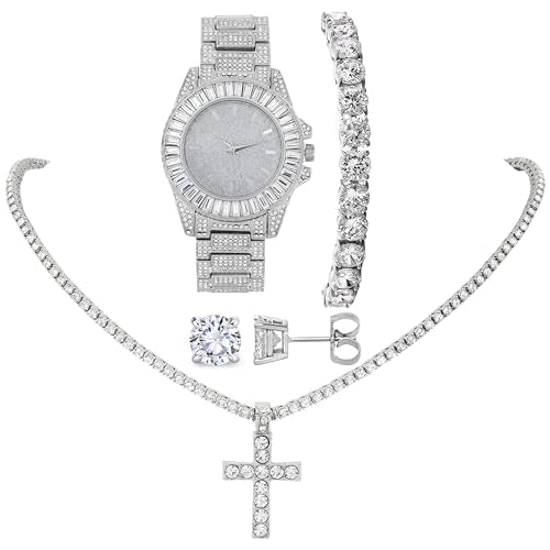 ST10372M Slv Slv 4pc Cross Set