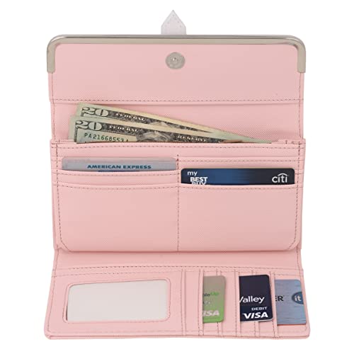 ST10038 Women Wallet Watch Set (Blush Pink)