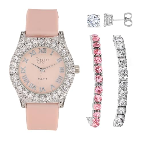 Watch + 2 Tennis Bracelet Combo