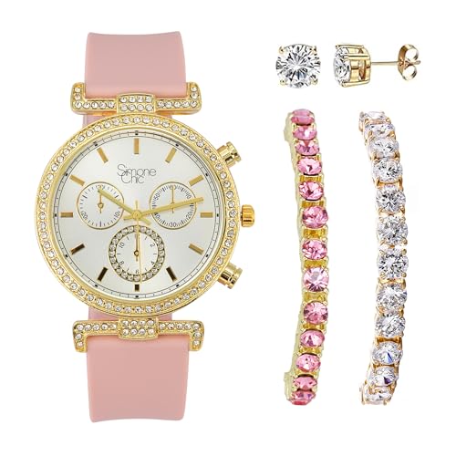 Watch + 2 Tennis Bracelet Combo