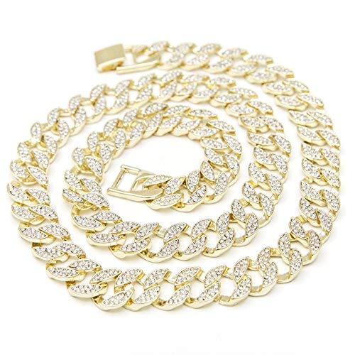 CZ Miami Cuban Link Chain Set 35C