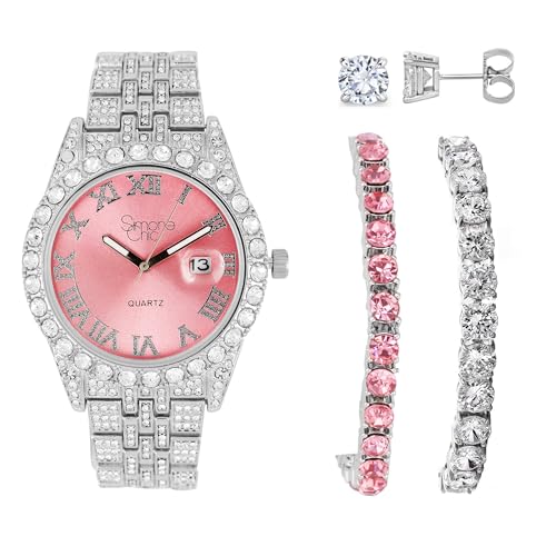 Watch + 2 Tennis Bracelet Combo
