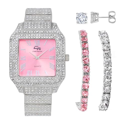 Watch + 2 Tennis Bracelet Combo