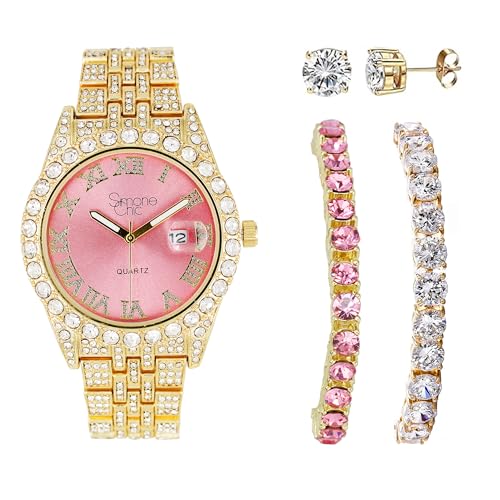 Watch + 2 Tennis Bracelet Combo