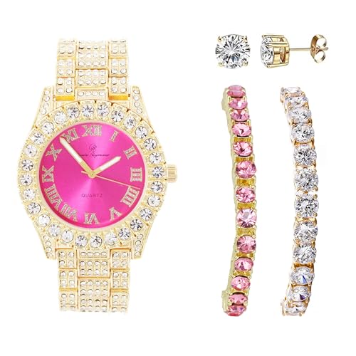 Watch + 2 Tennis Bracelet Combo