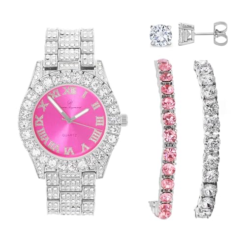 Watch + 2 Tennis Bracelet Combo
