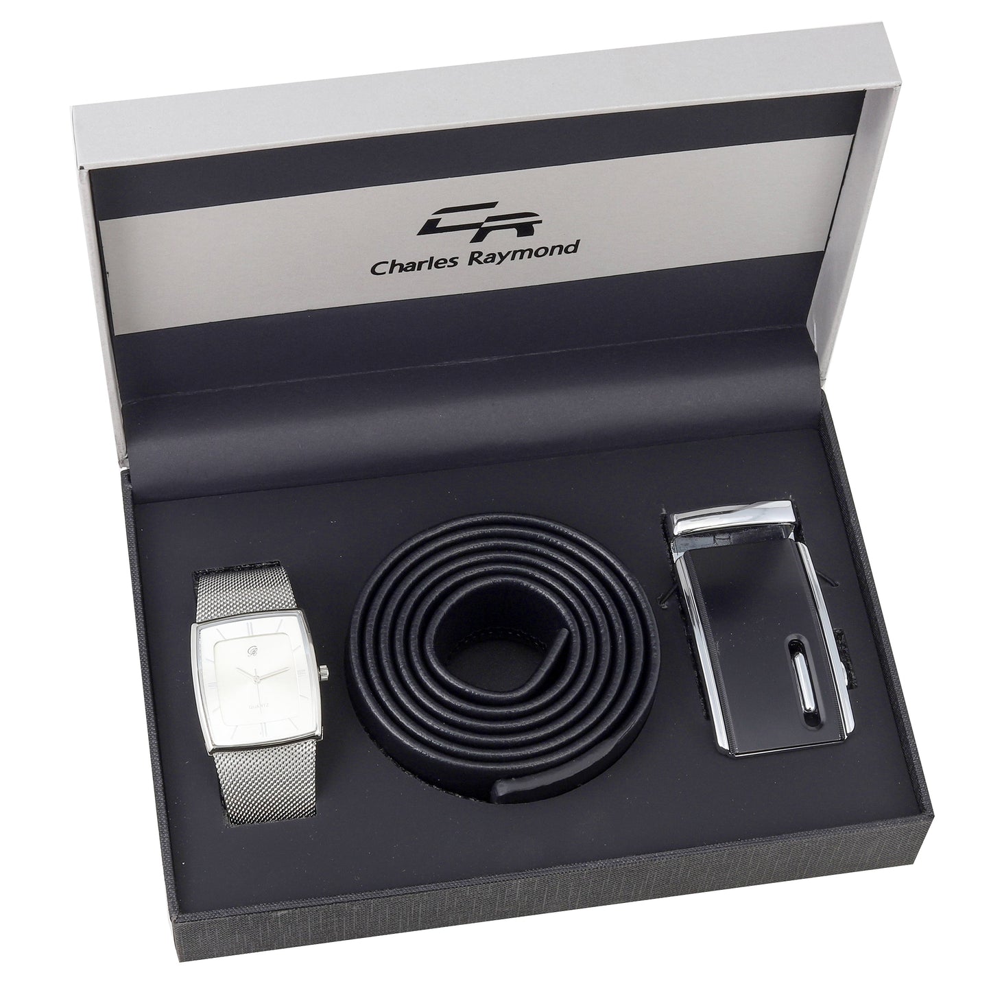 5884-02 Watch and Belt Set(Silver White)