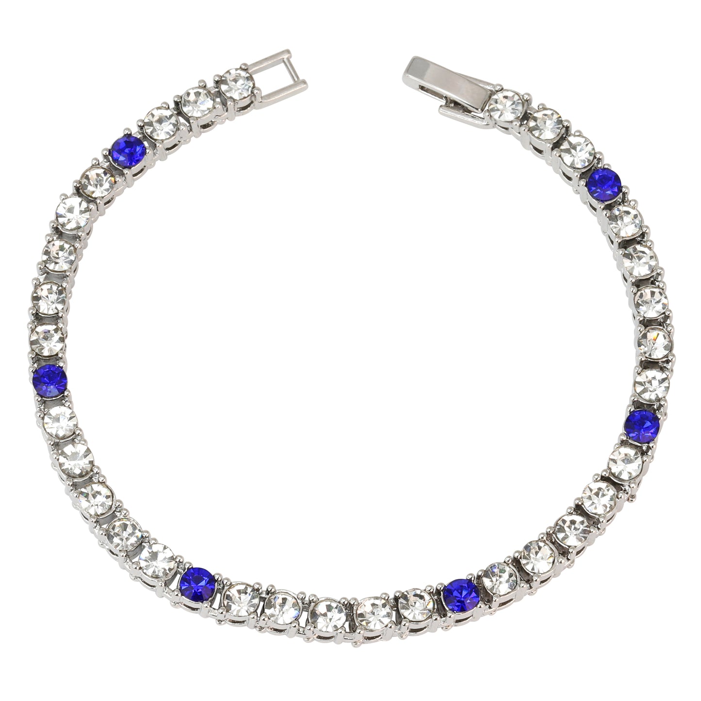 3mm Tennis Bracelets (SLV - Blue)