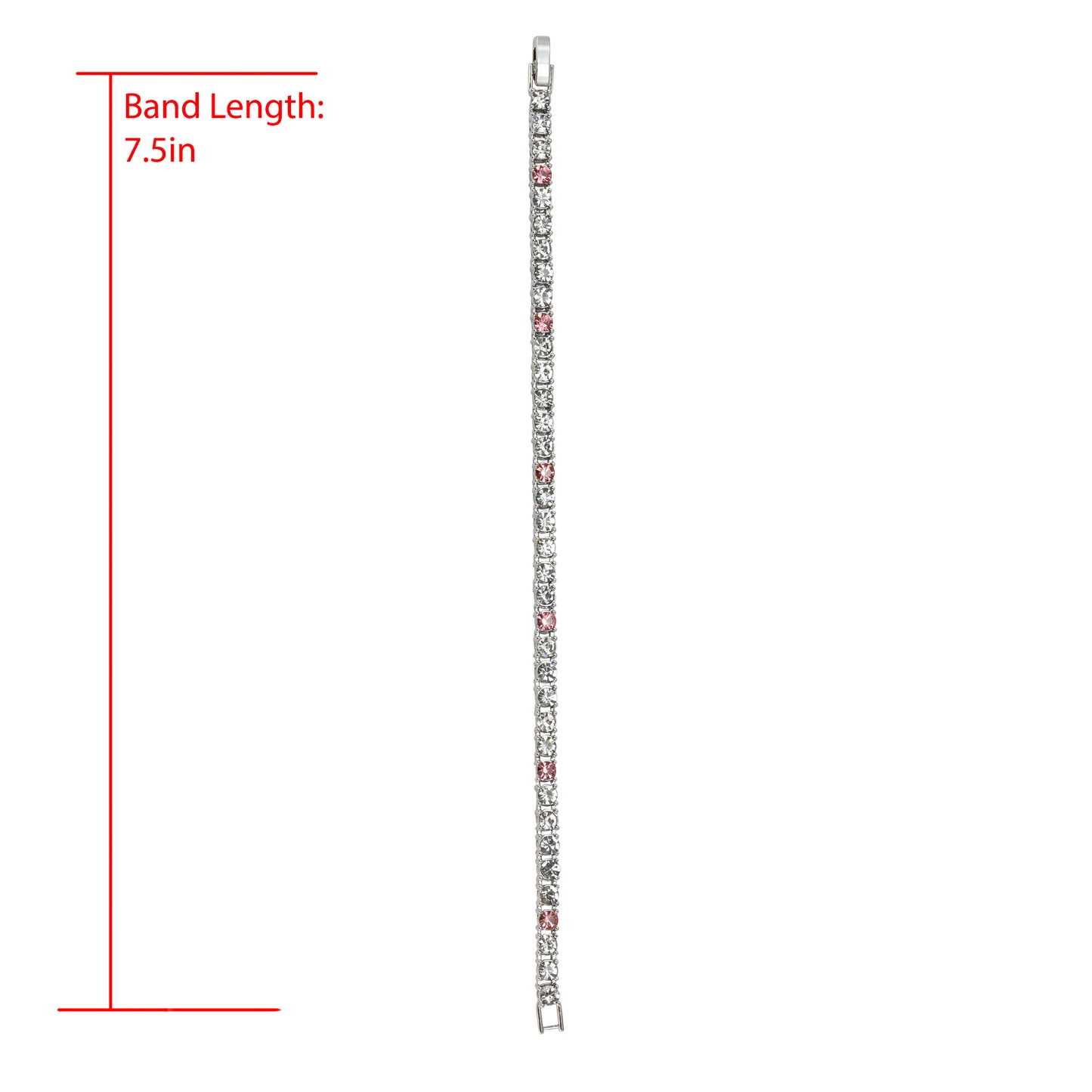 5mm Tennis Bracelets (SLV - Pink)