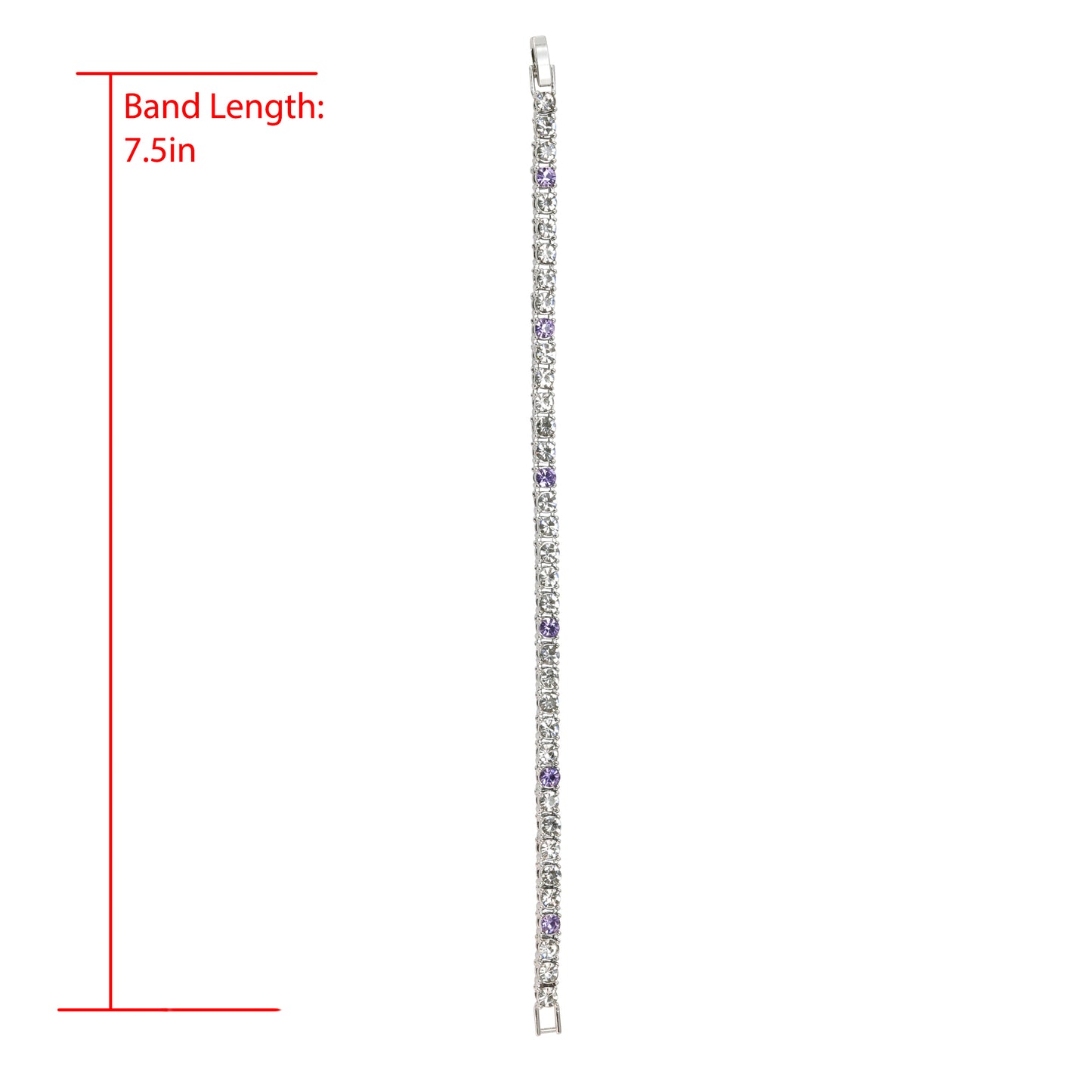 3mm Tennis Bracelets (SLV - PURPLE)