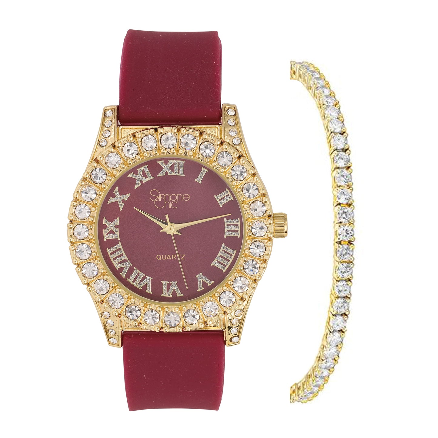 ST10357LA Gold Plum Purple Set
