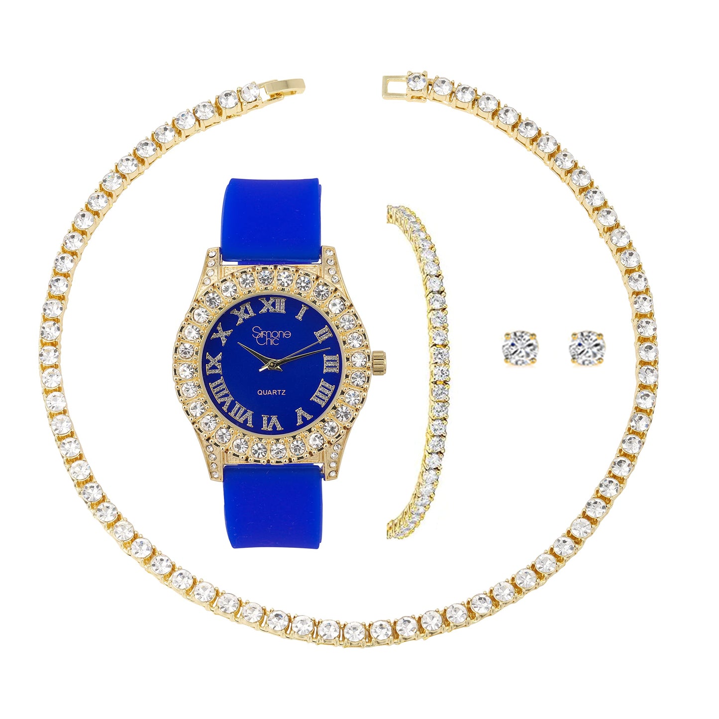 ST10357LA Gold Royal Blue Set