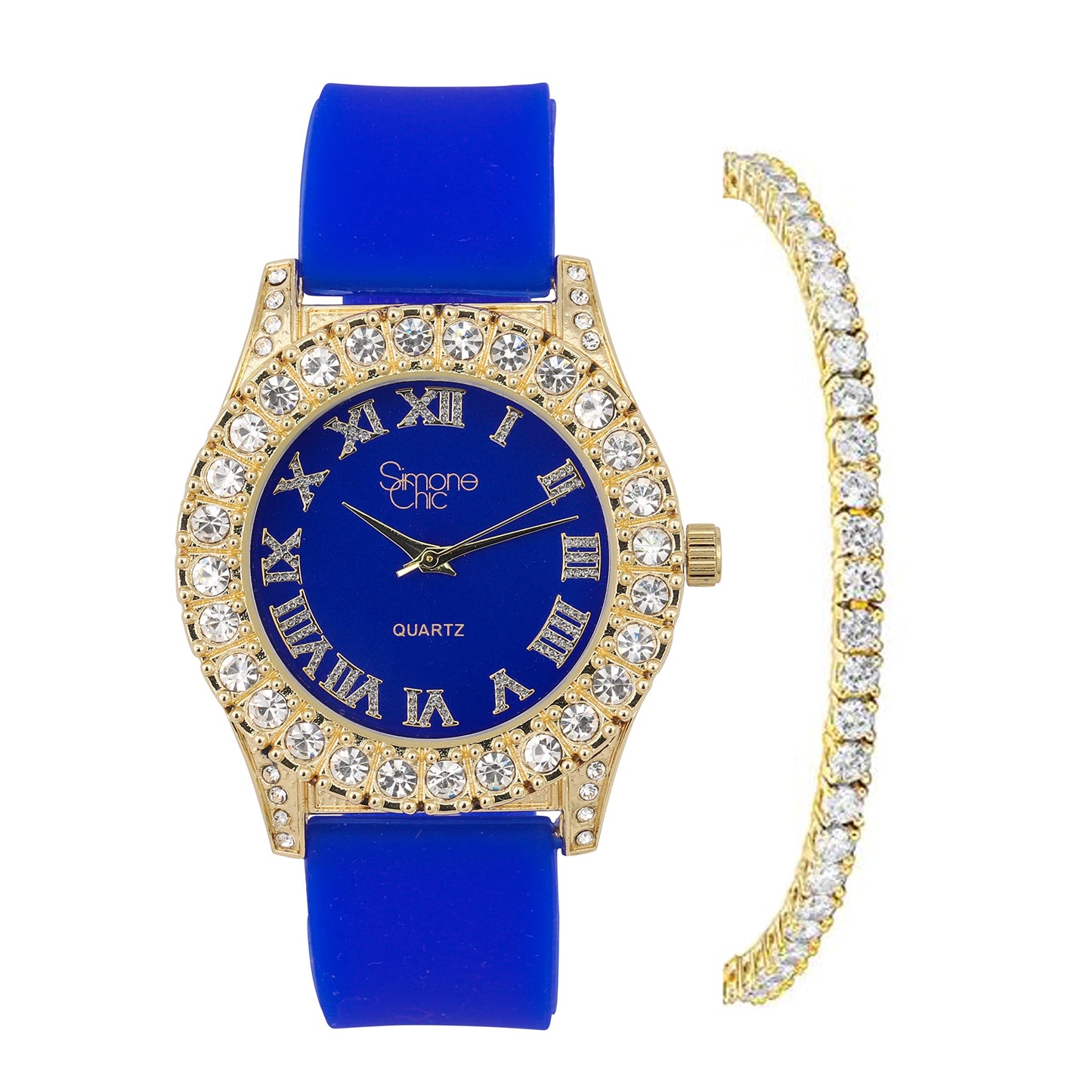 ST10357LA Gold Royal Blue Set