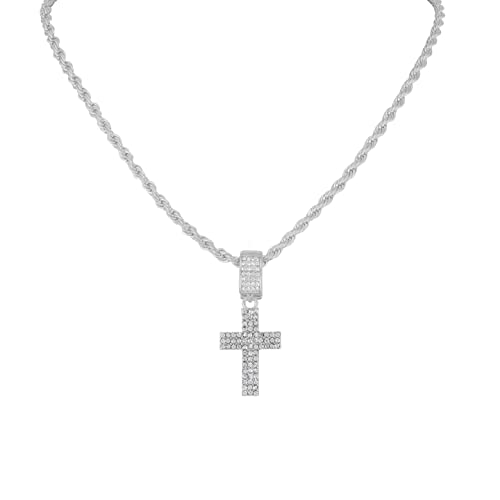 TPBE-01 Rope Chain Stone Cross Set