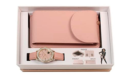 ST10385 Cross Body wallet with Watch (Blush)