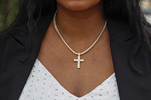 ST10372M-LA Gold 4pcs cross