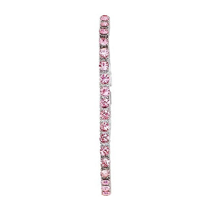 5mm Tennis Bracelets(Silver Pink)