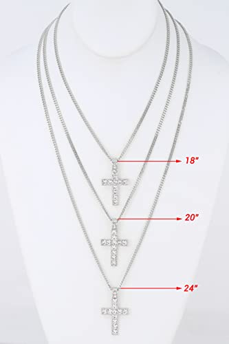 ST10327 RN Slv 4pc Cross Set