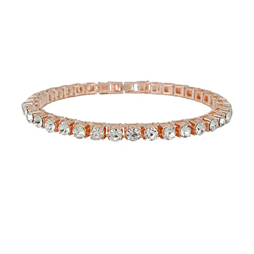 3mm & 5mm Tennis Bracelets(Gld+SLV+Rose)