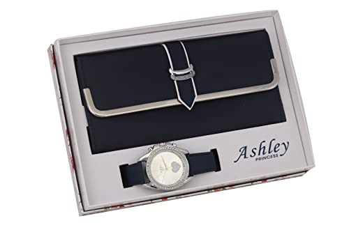 ST10038 Women Wallet Watch Set (Navy)