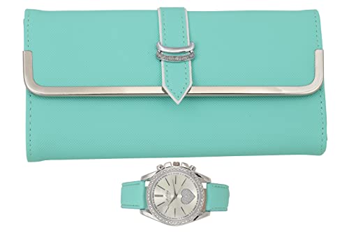 ST10038 Women Wallet Watch Set (Mint)