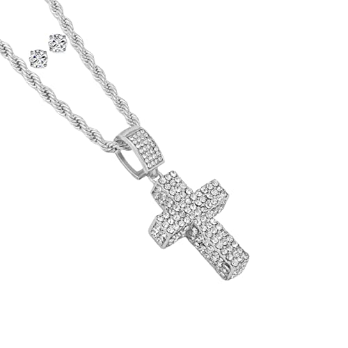 TPBE-01 Rope Chain Stone Cross Set