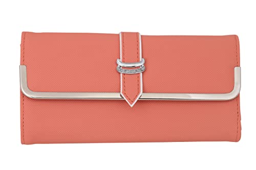 ST10038 Women Wallet Watch Set (Coral)