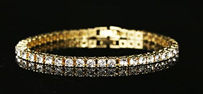 3mm Tennis Bracelets(Gold)