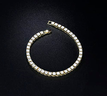 3mm Tennis Bracelets(Gold)