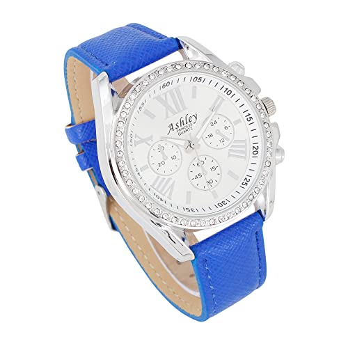 ST10234 Women Wallet Watch Set (Blue)