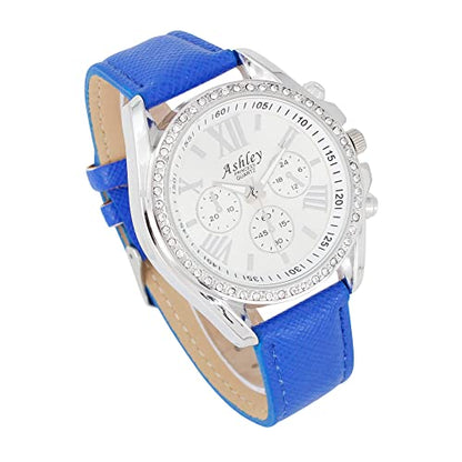 ST10234 Women Wallet Watch Set (Blue)