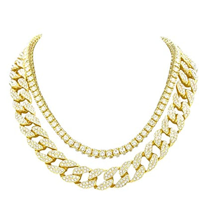 2 chain set (Gold, 16" + 18")