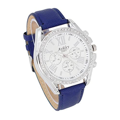 ST10234 Women Wallet Watch Set (Navy)