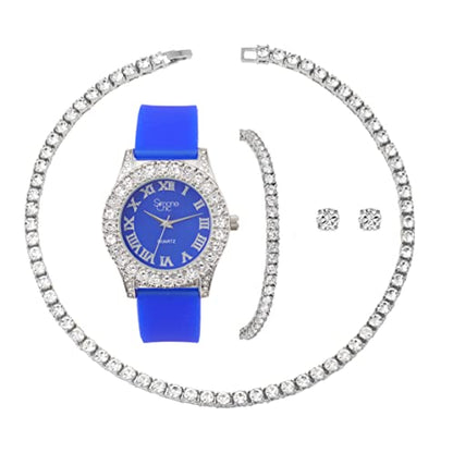 ST10357LA SLV Royal Blue Set