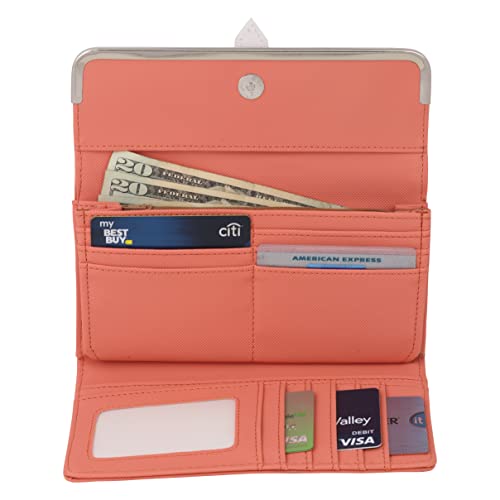 ST10038 Women Wallet Watch Set (Coral)