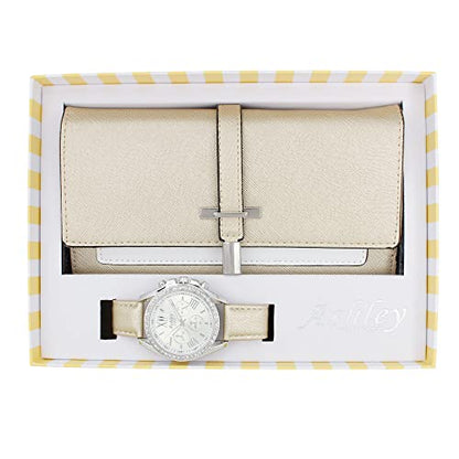 ST10234 Women Wallet Watch Set (Gold)