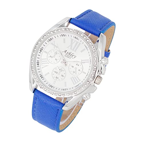 ST10234 Women Wallet Watch Set (Blue)