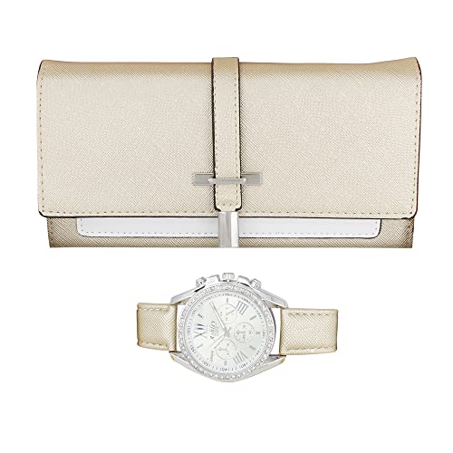 ST10234 Women Wallet Watch Set (Gold)