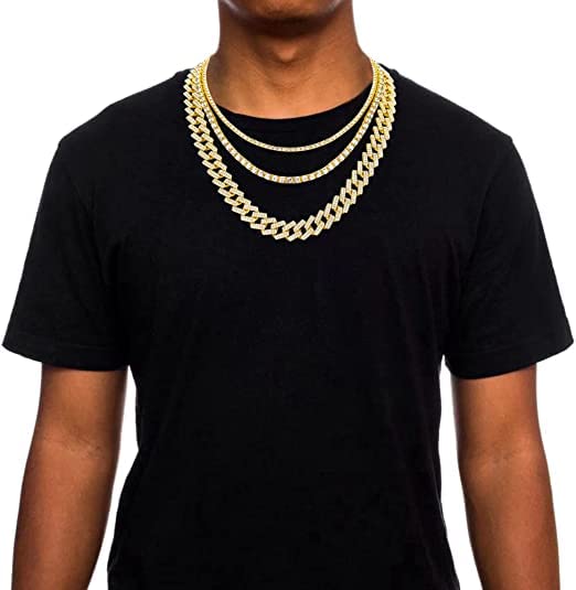 3 chain set (Gold 16" + 18" + 20")