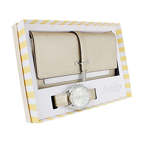 ST10234 Women Wallet Watch Set (Gold)