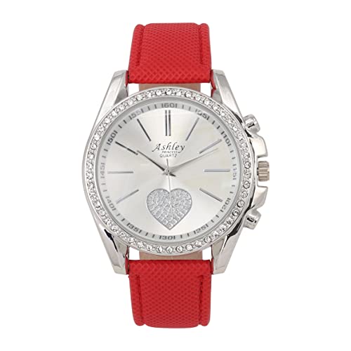 ST10038 Women Wallet Watch Set (Red)