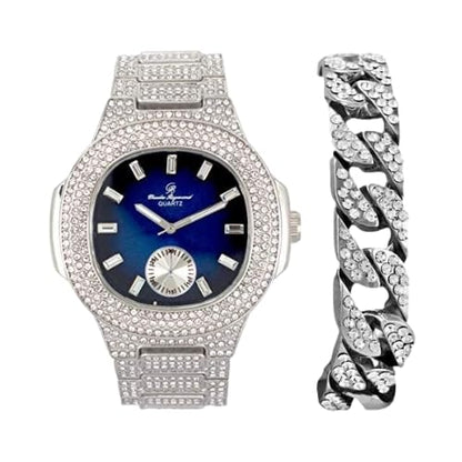 ST10235VO With Cuban Bracelet