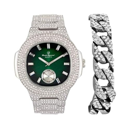 ST10235VO With Cuban Bracelet