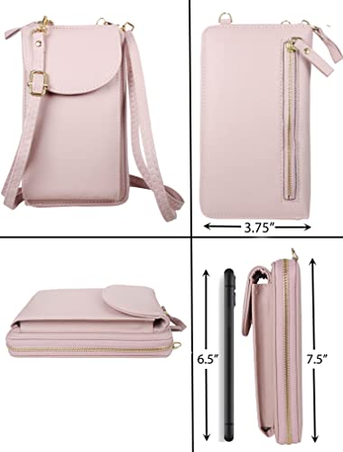 ST10385 Cross Body wallet with Watch (Blush)