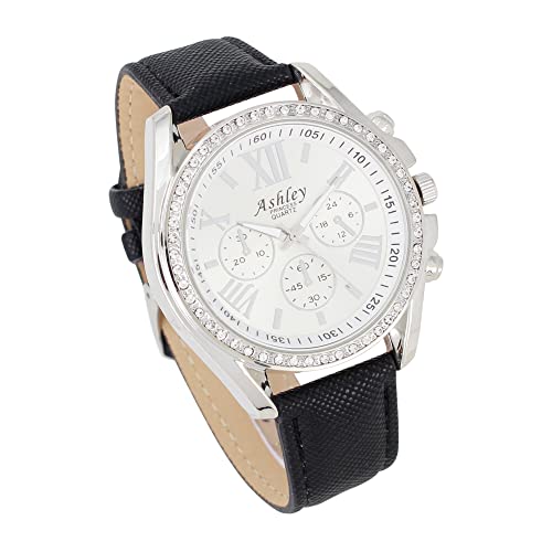 ST10234 Women Wallet Watch Set (Black)