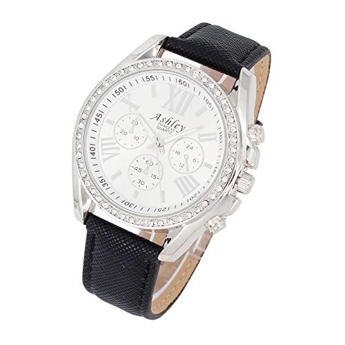 ST10234 Women Wallet Watch Set (Black)