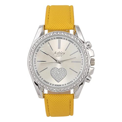 ST10038 Women Wallet Watch Set (Yellow)