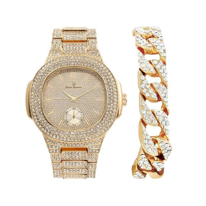 ST10235VO With Cuban Bracelet